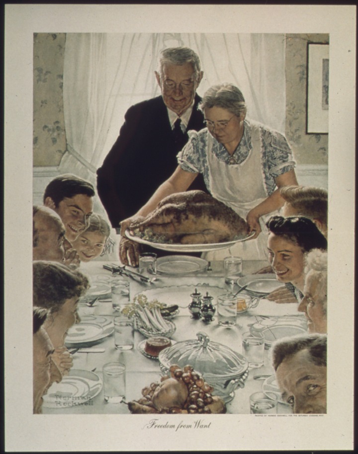 Freedom from Want Norman Rockwell